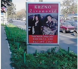 Novi Sad - City light - Bul. oslobođenja, preko puta Futoške pijace Z