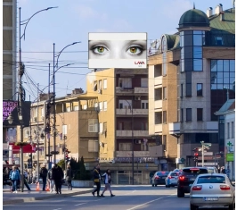 Niš - Reklama na krovu - Centar MR